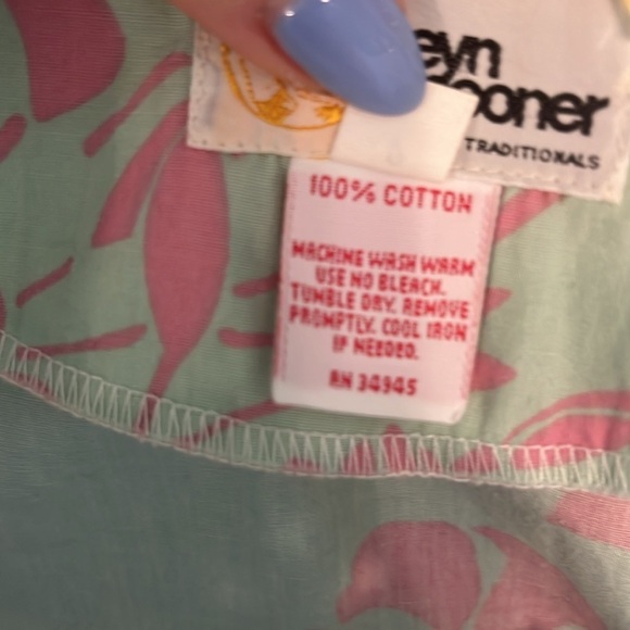 Reyn Spooner Dress Hawaii Hibiscus Pockets Elastic Waist 100% Cotton Size XS - Picture 8 of 8